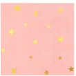 serwetki gwiazdki zlote rozowe partypal 33x33 cm 10 szt
