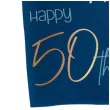 serwetki happy 50th elegant true blue niebieski folat 33 cm 10 szt