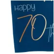 serwetki happy 70th elegant true blue niebieski folat 33 cm 10 szt