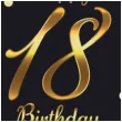 serwetki happy birthday 18 b c czarno zloty godan 33 cm 20 szt