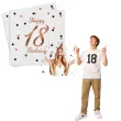serwetki happy birthday 18 b c rozowo zloty godan 33 cm 20 szt
