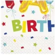 serwetki happy birthday konfetti mix unique 33 cm 16 szt