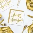 serwetki happy new year biale partydeco 33 cm 20 szt
