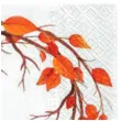 serwetki jesienne liscie biale paw 33 cm 20 szt