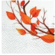 serwetki jesienne liscie biale paw 33 cm 20 szt