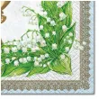 serwetki komunia hostia i lilie niebieskie maki 33 cm 20 szt