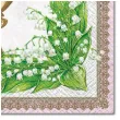 serwetki komunia hostia i lilie rozowe maki 33 cm 20 szt