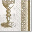 serwetki komunia zloty kielich maki 33 cm 20 szt