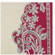serwetki koronkowa ramka czerwone maki 33 cm 20 szt