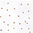 serwetki kropki biale partydeco 33cm