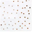 serwetki kropki biale partydeco 33cm