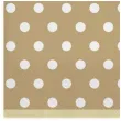serwetki kropki duze bezowe maki 33 cm 20 szt