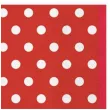 serwetki kropki duze czerwone maki 33 cm 20 szt