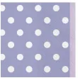 serwetki kropki duze lawendowe maki 33 cm 20 szt