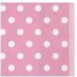 serwetki kropki duze rozowe maki 33 cm 20 szt