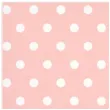 serwetki kropki duze rozowe partypal 33 cm 10 szt