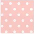 serwetki kropki duze rozowe partypal 33 cm 10 szt