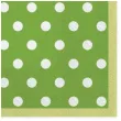 serwetki kropki duze zielone maki 33 cm 20 szt