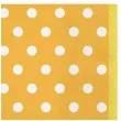 serwetki kropki duze zolte maki 33 cm 20 szt