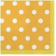 serwetki kropki duze zolte maki 33 cm 20 szt