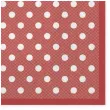 serwetki kropki male czerwone maki 33 cm 20 szt
