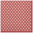 serwetki kropki male czerwone maki 33 cm 20 szt