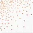 serwetki kropki rozowe zloto biale partypal 33x33 cm 10 szt