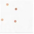 serwetki kropki rozowe zloto biale partypal 33x33 cm 10 szt