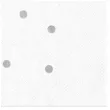 serwetki kropki srebrne biale partypal 33x33 cm 10 szt