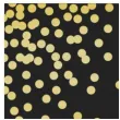 serwetki kropki zlote czarne partypal 33x33 cm 10 szt