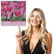 serwetki kwiaty tulipany fuksja maki 33 cm 20 szt