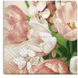 serwetki kwiaty tulipany rozowe maki 33 cm 20 szt