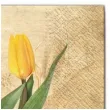 serwetki kwiaty tulipany zolte maki 33 cm 20 szt