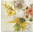 serwetki kwiaty zolty bukiet maki 33 cm 20 szt