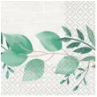 serwetki liscie na galezi botanical bialo zielone unique 33 cm 16 szt