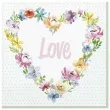serwetki love kwieciste serce maki 33 cm 20 szt