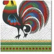 serwetki ludowe 2 koguty maki 33 cm 20 szt