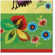 serwetki ludowe kogut i zielen maki 33 cm 20 szt