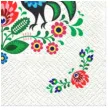 serwetki ludowe kolorowe koguty paw 33 cm 20 szt