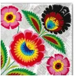 serwetki ludowe kwiaty maki 33 cm 20 szt
