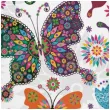 serwetki motylowe witraze maki 33 cm 20 szt
