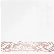 serwetki ornament slubny rozowe zloto partypal 33 cm 10 szt