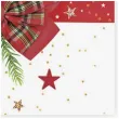 serwetki papierowe checked bow with candy cane maki 33x33 cm 20 szt