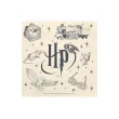 serwetki papierowe dekoracje na stol urodziny halloween harry potter retro bezowe 33 cm x20