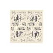 serwetki papierowe dekoracje na stol urodziny halloween harry potter retro bezowe 33 cm x20