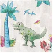 serwetki papierowe dinozaury triceratops i t rex ptitclown 33 cm 20 szt