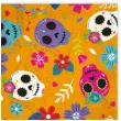 serwetki papierowe halloween dia de los muertos partypal pomaranczowy 33 cm 10 szt