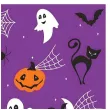serwetki papierowe halloween fioletowy maki 33 cm 20 szt