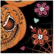 serwetki papierowe halloween muertos czarny maki 33 cm 20 szt