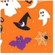 serwetki papierowe halloween pomaranczowy maki 33 cm 20 szt
